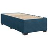 vidaXL Cama box spring con colch&oacute;n terciopelo azul oscuro 90x200 cm