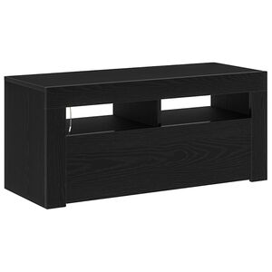 vidaXL Mueble de TV Roble Negro 90 x 35 x 40 cm Madera de ingenier&iacute;a