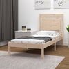 vidaXL Estructura de cama madera maciza 75x190 cm