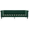 vidaXL Sof&aacute; cama sin colch&oacute;n terciopelo verde oscuro 80x200 cm