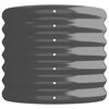 vidaXL Jardinera arriate acero galvanizado antracita 260x40x36 cm