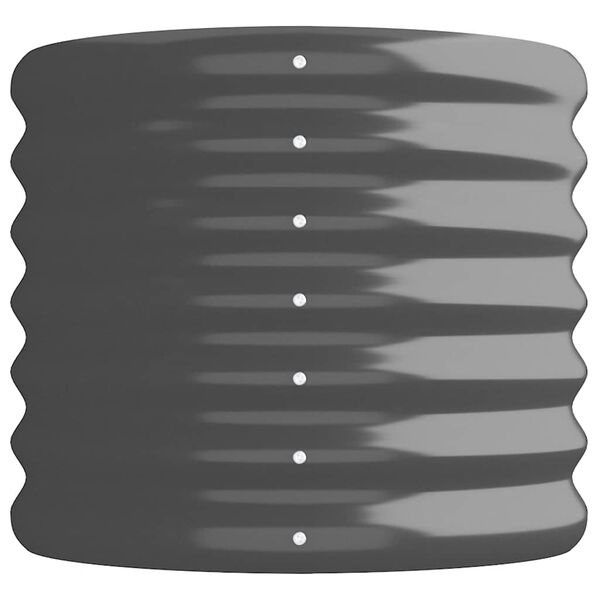 vidaXL Jardinera arriate acero galvanizado antracita 260x40x36 cm