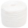 vidaXL Cuerda multiusos 10 mm 25 m Blanco PP 645 kg Carga m&aacute;x.