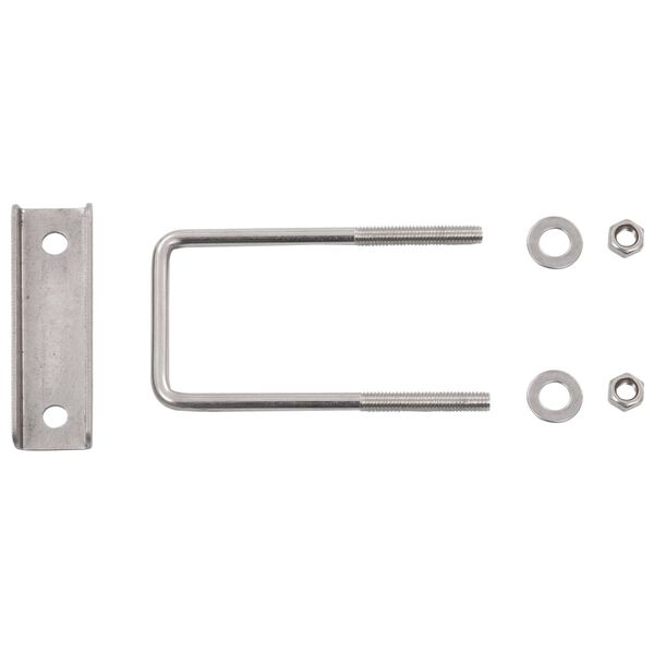 vidaXL Conector en U para postes de valla 25 sets 60x40 mm