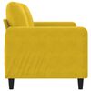 vidaXL Sofá de 2 plazas terciopelo amarillo 140 cm