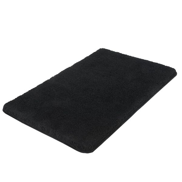 Kleine Wolke Alfombra de ba&ntilde;o Relax negro 70x120 cm