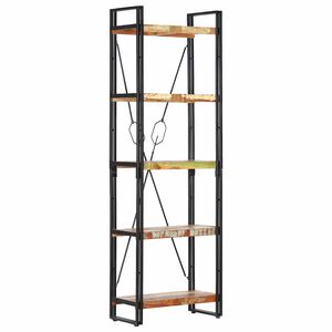 vidaXL Estanter&iacute;a de 5 niveles madera maciza reciclada 60x30x180 cm