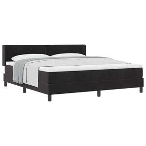 vidaXL Cama tipo Box Spring con cabecera Negro 200 x 180 cm Terciopelo