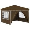 vidaXL Carpa Plegable para Fiestas 288 x 288 x 245 cm Gris topo