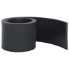 vidaXL Borde de goma para quitanieves negro 200x15x1 cm