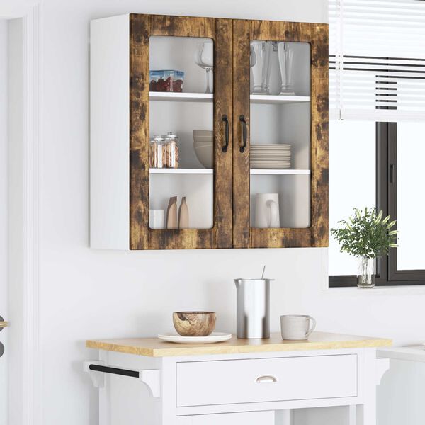 vidaXL Mueble de Cocina Roble ahumado 80 x 31 x 80 cm