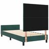 vidaXL Cama tipo Box Spring Verde oscuro 90 x 200 cm Terciopelo