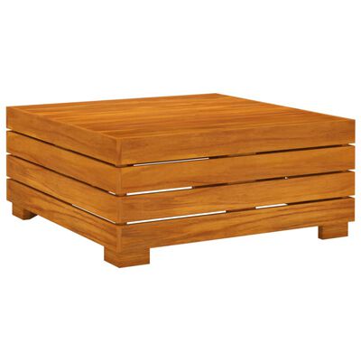 vidaXL Juego muebles de jardín y cojines 11 pzas madera maciza acacia