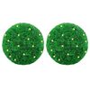 vidaXL Bolas de boj artificial con luces LED 2 unidades 35 cm