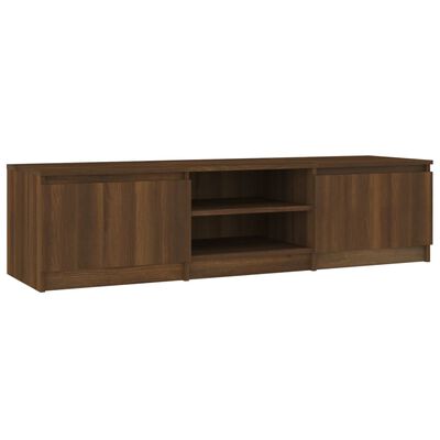 vidaXL Mueble para TV madera contrachapada marrón roble 140x40x35,5 cm