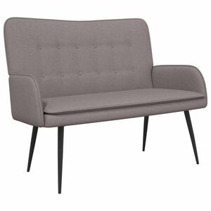 vidaXL Sof&aacute; de 2 Plazas Topo 115 x 61 x 87 cm Tela