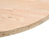 vidaXL Tablero de mesa redondo madera maciza de pino &Oslash;60x3 cm
