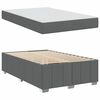 vidaXL Estructura de cama con colch&oacute;n Gris oscuro 120 x 200 cm tela