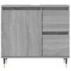 vidaXL Armario de baño madera contrachapada gris Sonoma 65x33x60 cm