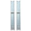 vidaXL Anclaje de tierra forma de L 2 uds acero galvanizado 5x5x50 cm