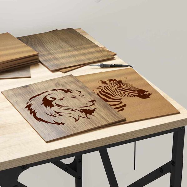 vidaXL Paneles Decorativos 150 pcs Roble artesanal 15 x 21 x 0.27 cm