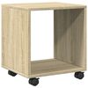 vidaXL Armario con ruedas madera ingenier&iacute;a roble Sonoma 37x33x42,5 cm