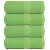 vidaXL Toallas de invitados FROGN 4 uds verde manzana 30x50 cm 360 g/m&sup2;