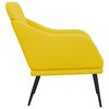 vidaXL Sill&oacute;n de tela amarillo claro 63x76x80 cm