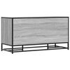 vidaXL Banco zapatero madera de ingeniería gris sonoma 100x40x53,5 cm