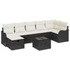 vidaXL Conjunto de sof&aacute; de jard&iacute;n 8 uds. Polirat&aacute;n