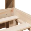 vidaXL Cama con estanter&iacute;a sin colch&oacute;n madera maciza de pino 160x200cm