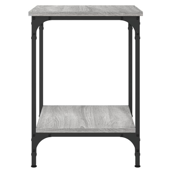 vidaXL Mesa de centro madera de ingeniería gris Sonoma 40x40x55 cm