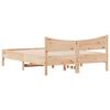 vidaXL Estructura de cama sin colch&oacute;n madera maciza de pino 140x190 cm