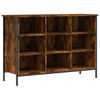 vidaXL Zapatero madera de ingenier&iacute;a roble ahumado 100x35x70 cm