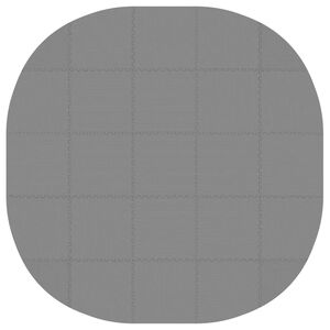 vidaXL Tapete para piscina 25 uds. &Oslash; 292 cm Redondo Espuma EVA Gris