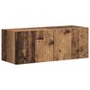vidaXL Mueble de TV Montado en la Pared 2 pcs Madera Vieja