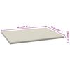 vidaXL Encimera de cocina madera de ingenier&iacute;a crema 80x60x2,8 cm