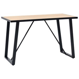 vidaXL Mesa de comedor de MDF color roble 120x60x75 cm