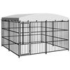 vidaXL Perrera de exterior con techo 300x300x210 cm