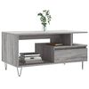 vidaXL Mesa de centro madera contrachapada gris Sonoma 90x49x45 cm