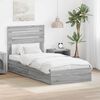 vidaXL Cama con almacenamiento con cabecera Gris Sonoma 75 x 190 cm