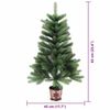 vidaXL Árbol de Navidad con 150 LED con soporte Verde 65 cm PE