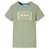 Camiseta infantil caqui claro 128