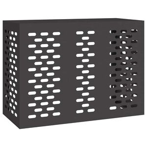 vidaXL Funda para Aire Acondicionado Negro 110 x 50 x 80 cm Acero