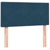 vidaXL Cama box spring con colch&oacute;n terciopelo azul oscuro 80x210 cm