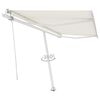 vidaXL Toldo de pie automático crema 400x350 cm