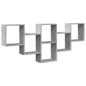 vidaXL Estanter&iacute;a de pared madera ingenier&iacute;a gris hormig&oacute;n 159x18x66cm