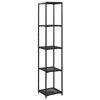 vidaXL Estanter&iacute;a de almacenaje rat&aacute;n sint&eacute;tico negro 30x30x150 cm