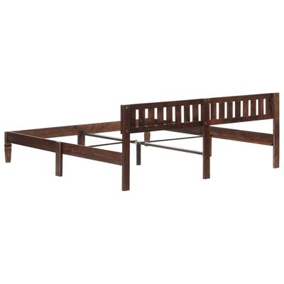 vidaXL Estructura de cama de madera maciza de mango 180 cm