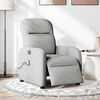 vidaXL Sill&oacute;n reclinable de masaje el&eacute;ctrico tela gris nube